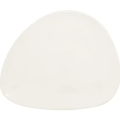 Assiette plate ovale ivoire porcelaine vitrifiée 22,2x18,1 cm Shaped - RAK Hot