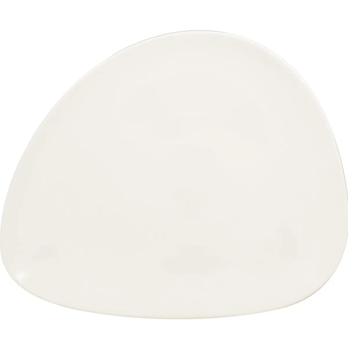 Assiette plate ovale ivoire porcelaine vitrifiée 22,2x18,1 cm Shaped - RAK Hot