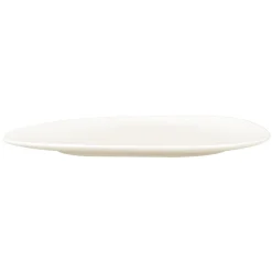Assiette plate ovale ivoire porcelaine vitrifiée 22,2x18,1 cm Shaped - RAK Hot
