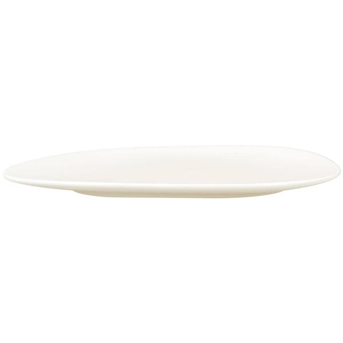 Assiette plate ovale ivoire porcelaine vitrifiée 22,2x18,1 cm Shaped - RAK Hot