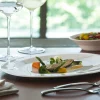 Assiette plate ovale ivoire porcelaine vitrifiée 25,1x20 cm Giro - RAK Discount