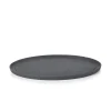 REVOL Assiette plate ovale noir porcelaine culinaire 35x22,9 cm Basalt