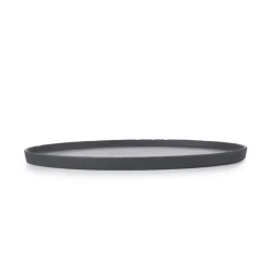 REVOL Assiette plate ovale noir porcelaine culinaire 35x22,9 cm Basalt
