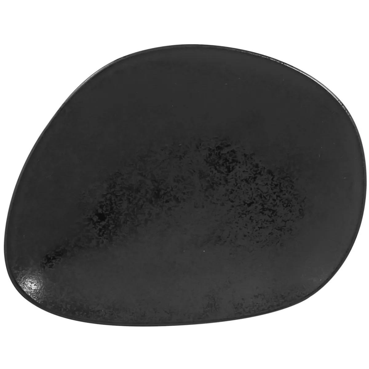 RAK Assiette plate ovale noir porcelaine vitrifiée 21,2x15,6 cm Shaped Clearance