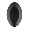 REVOL Assiette plate ovale noir porcelaine culinaire 35x22 cm Equinoxe