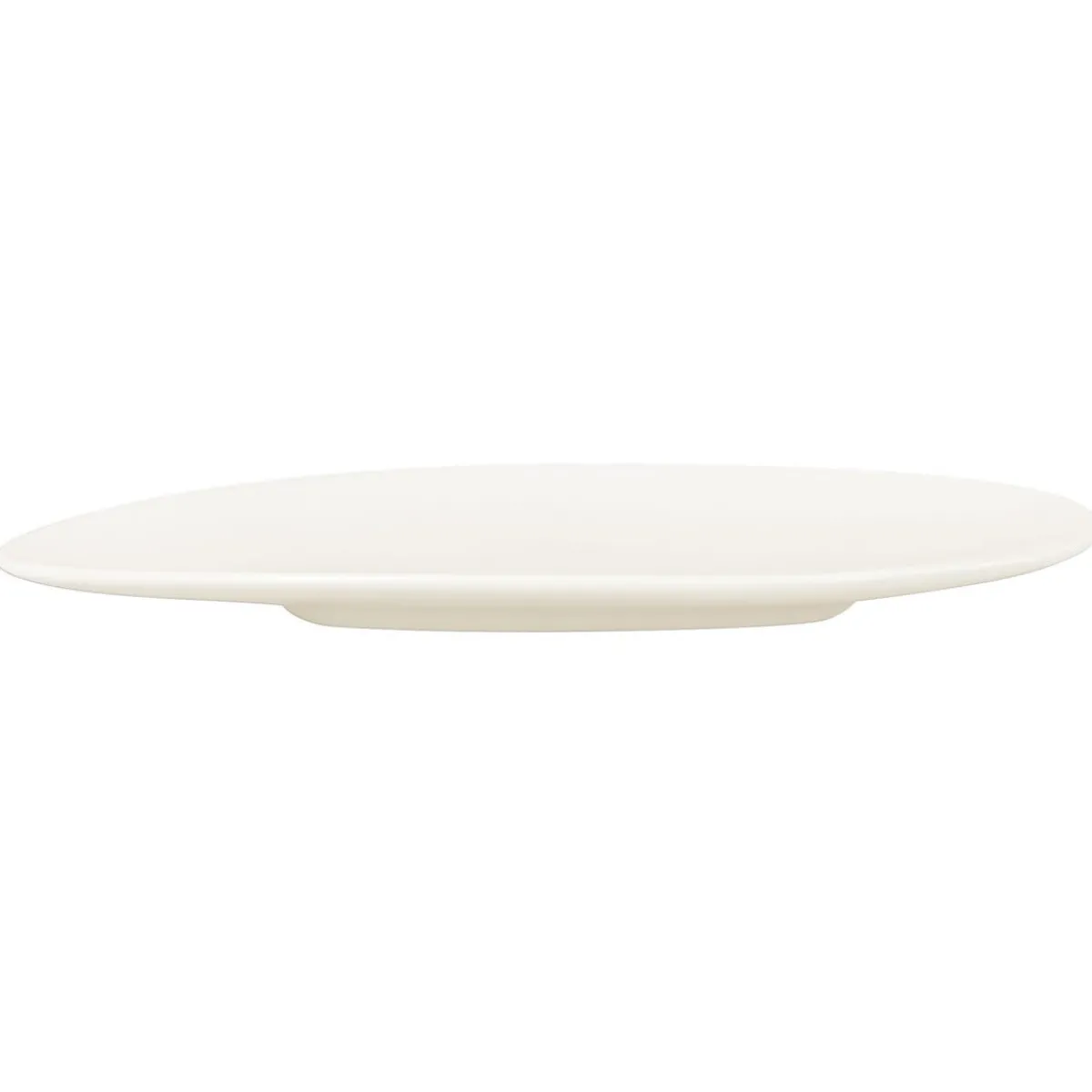 Assiette plate ovale porcelaine vitrifiée 21,2x15,6 cm Shaped - RAK New