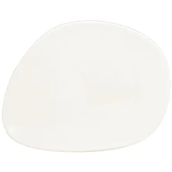 Assiette plate ovale porcelaine vitrifiée 21,2x15,6 cm Shaped - RAK New