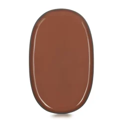 REVOL Assiette plate ovale rouge porcelaine culinaire 35,5x21,8 cm  Caractère Clearance
