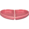 RAK Assiette plate partie droite rose porcelaine 10x18 cm  Cliché Online