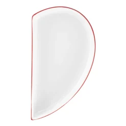 Assiette plate partie droite blanc porcelaine 10x18 cm Cliché - RAK Clearance