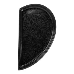 RAK Assiette plate partie droite noir porcelaine 10x18 cm Cliché New