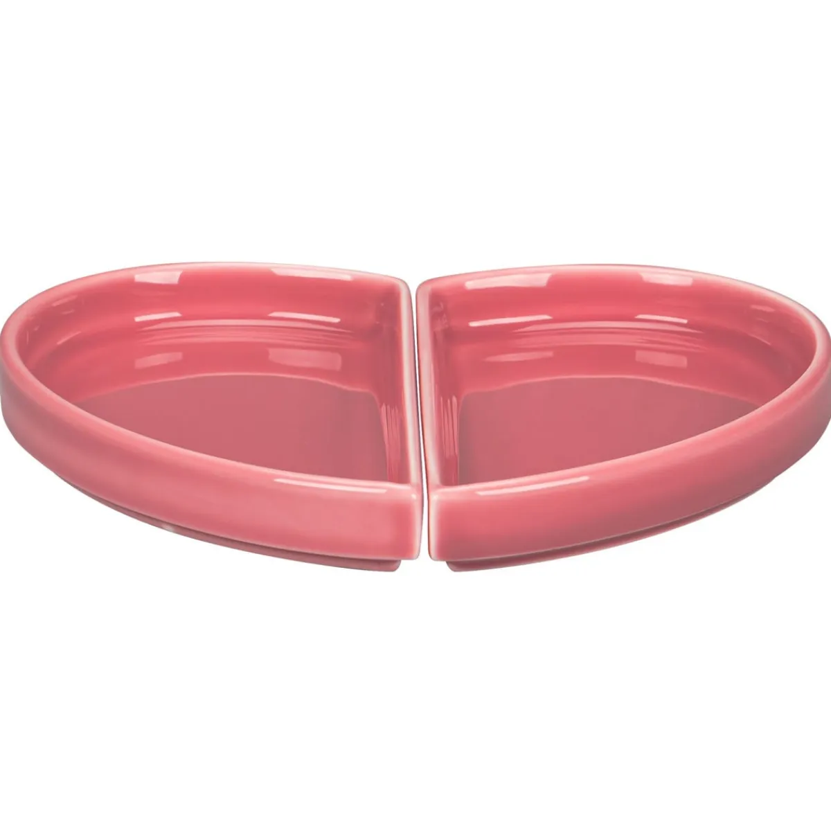 Assiette plate partie gauche rose porcelaine 10x18 cm Cliché - RAK Sale
