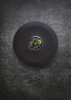 Assiette plate petite aile rond noir porcelaine vitrifiée Ø 32,8 cm Neo Fusion - RAK New