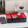 Assiette plate rectangulaire rouge porcelaine 32x16 cm Fractal - RAK Online