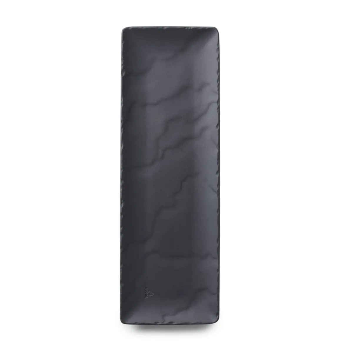 Assiette plate rectangulaire noir porcelaine culinaire 33x11 cm Basalt - REVOL Discount