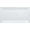 RAK Assiette plate rectangulaire blanc porcelaine 38,5x21 cm Charm Best