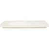 Assiette plate rectangulaire blanc porcelaine vitrifiée 32,1x24 cm Create - RAK Online