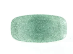 REVOL Assiette plate rectangulaire gris porcelaine culinaire 21x17,5 cm Solstice Best