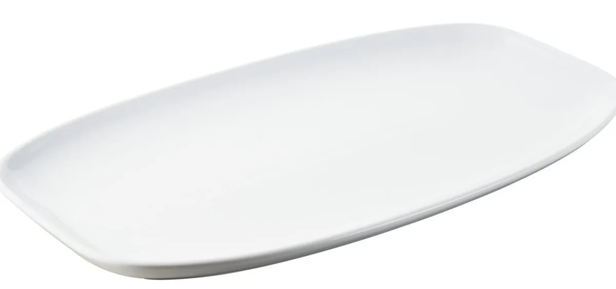 REVOL Assiette plate rectangulaire blanc porcelaine culinaire 36x21 cm Club New