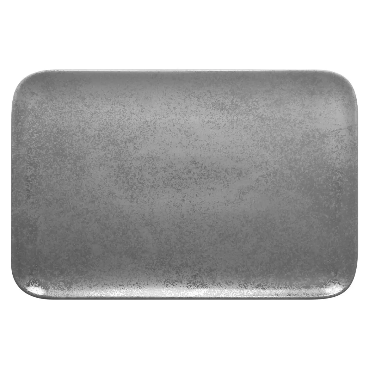 RAK Assiette plate rectangulaire gris porcelaine vitrifiée 33,4x20 cm Shale