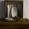 Assiette plate rectangulaire Ink porcelaine vitrifiée 34,5x23,3 cm Harvest - DUDSON New