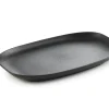REVOL Assiette plate rectangulaire noir porcelaine culinaire 29x17,8 cm Club Discount