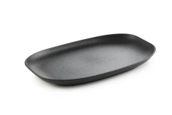 REVOL Assiette plate rectangulaire noir porcelaine culinaire 29x17,8 cm Club Discount