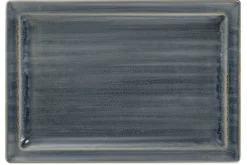RAK Assiette plate rectangulaire Jade porcelaine vitrifiée 33,6x23,2 cm stone Spot Online