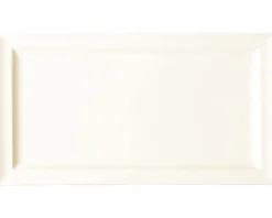 Assiette plate rectangulaire ivoire porcelaine vitrifiée 33x23 cm Classic Gourmet - RAK Discount