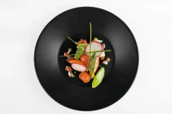Aucune Assiette plate rectangulaire noir grès émaillé 25x15 cm Bazik Noir Online
