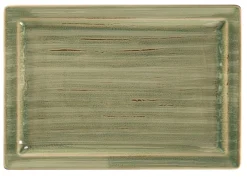 RAK Assiette plate rectangulaire Emerald porcelaine vitrifiée 33,6x23,2 cm stone Spot Online
