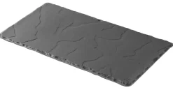 REVOL Assiette plate rectangulaire noir porcelaine culinaire 30x16 cm Basalt Hot