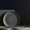 DUDSON Assiette plate rectangulaire gris porcelaine vitrifiée 29,8x15,3 cm Evo Origins