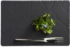 REVOL Assiette plate rectangulaire noir porcelaine culinaire 30x20 cm Basalt Sale
