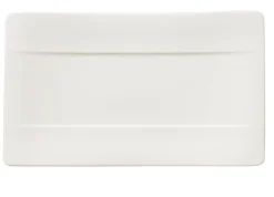 VILLEROY & BOCH Assiette plate rectangulaire ivoire porcelaine vitrifiée 42x15 cm New Wave Clearance