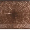 RAK Assiette plate rectangulaire marron porcelaine vitrifiée 33,8x18,3 cm Woodart Outlet