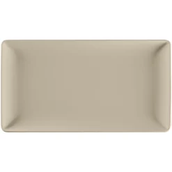 RAK Assiette plate rectangulaire Argila Décor Epura porcelaine 33,8x18,3 cm Earth