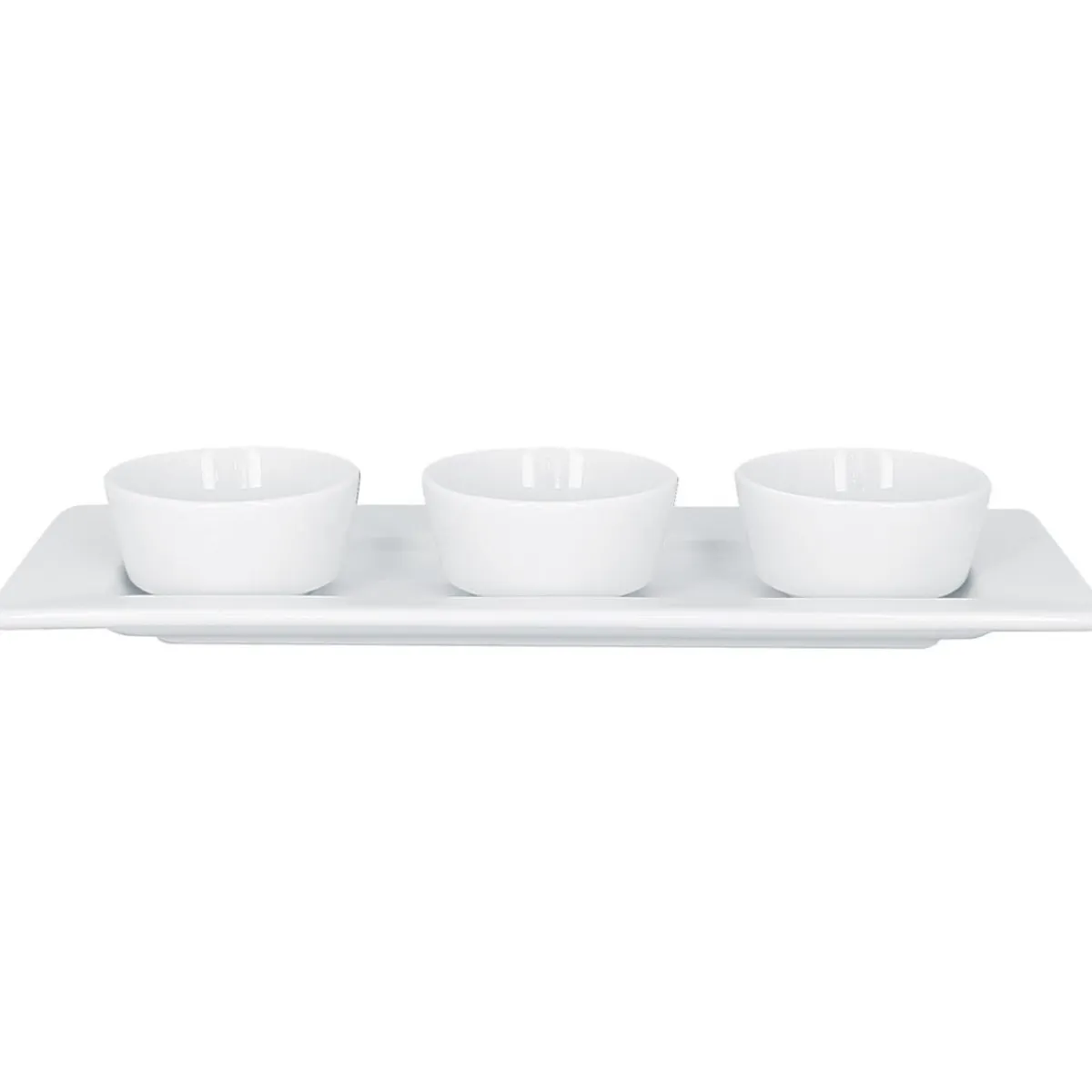 Assiette plate rectangulaire blanc porcelaine vitrifiée 29,4x12 cm Access - RAK Clearance