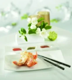 Assiette plate rectangulaire ivoire porcelaine vitrifiée 19,9x12,8 cm Mazza - RAK Online