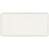 Assiette plate rectangulaire blanc porcelaine 32x16 cm Fractal - RAK Clearance