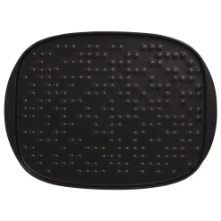 Assiette plate rectangulaire noir porcelaine vitrifiée 27x20 cm Staged - RAK Sale