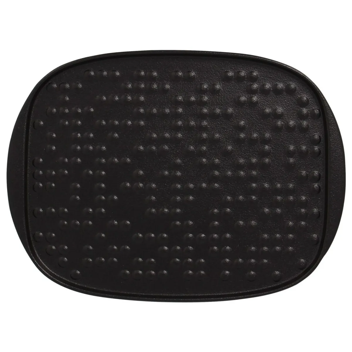 Assiette plate rectangulaire noir porcelaine vitrifiée 27x20 cm Staged - RAK Sale