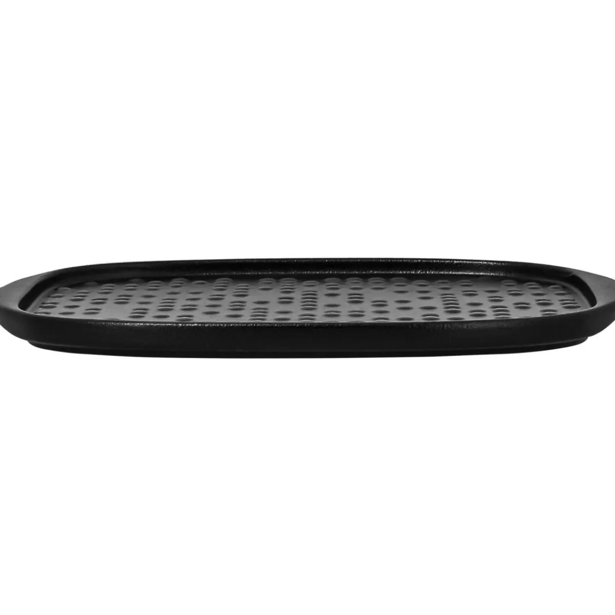 Assiette plate rectangulaire noir porcelaine vitrifiée 27x20 cm Staged - RAK Sale