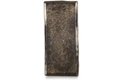 REVOL Assiette plate rectangulaire noir porcelaine culinaire 30x13,5 cm Solstice Online