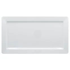 Assiette plate rectangulaire blanc porcelaine vitrifiée 38,2x21,2 cm Access - RAK Hot