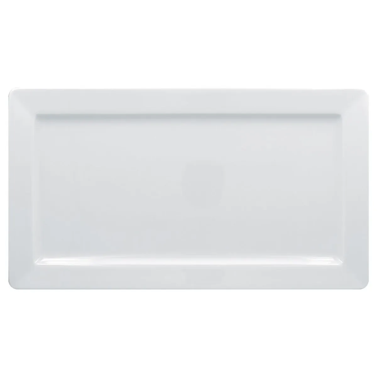 Assiette plate rectangulaire blanc porcelaine vitrifiée 38,2x21,2 cm Access - RAK Hot