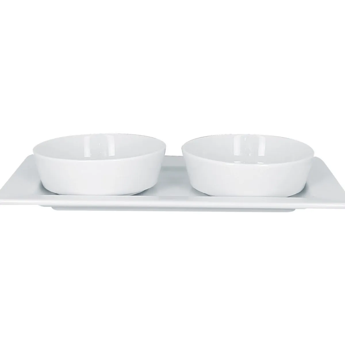 RAK Assiette plate rectangulaire blanc porcelaine vitrifiée 29,4x16,4 cm Access Outlet