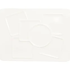 RAK Assiette plate rectangulaire blanc porcelaine vitrifiée 37,2x27,5 cm Create Hot