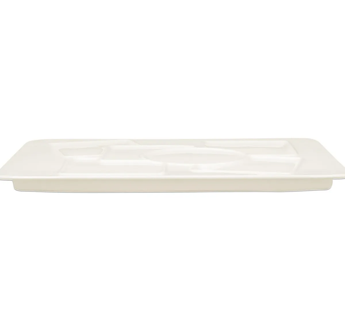 RAK Assiette plate rectangulaire blanc porcelaine vitrifiée 37,2x27,5 cm Create Hot
