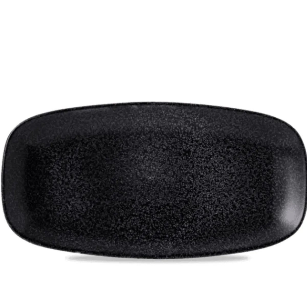 DUDSON Assiette plate rectangulaire noir porcelaine vitrifiée 29,8x15,3 cm Evo Origins Best